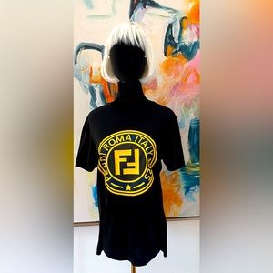 Fendi T-shirt black/Yellow/blue